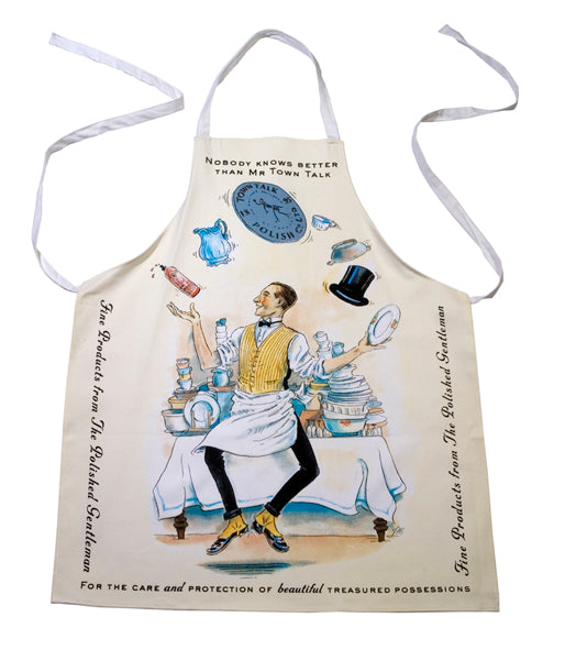 Town Talk Apron with Mr Town Talk Juggling Illustration