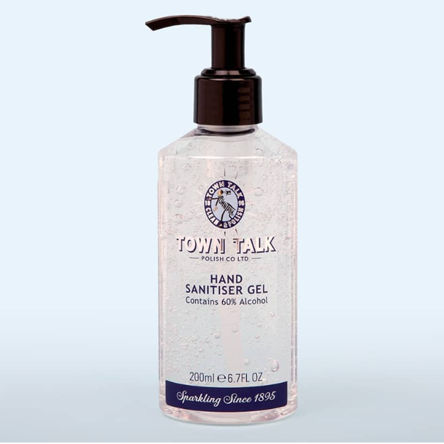 Town Talk Hand Sanitiser Gel 200ml with Pump Dispenser