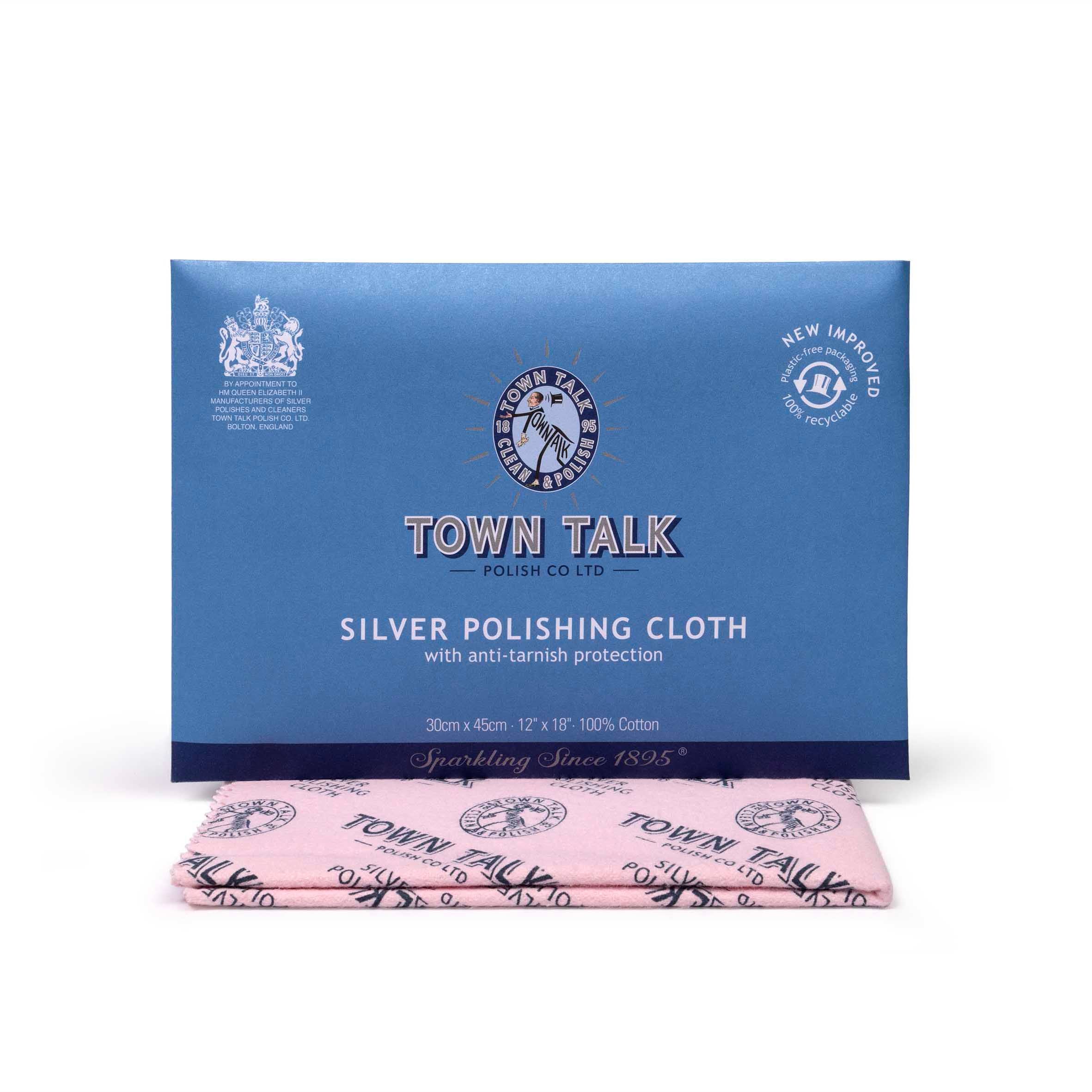 Town Talk Silver Polishing Cloth 30x45cm And Wallet