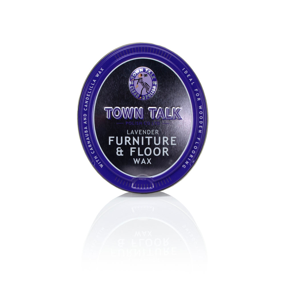 Town Talk Polish Lavender Furniture and Floor Wax with Carnauba and Candelilla Wax Closed Tin
