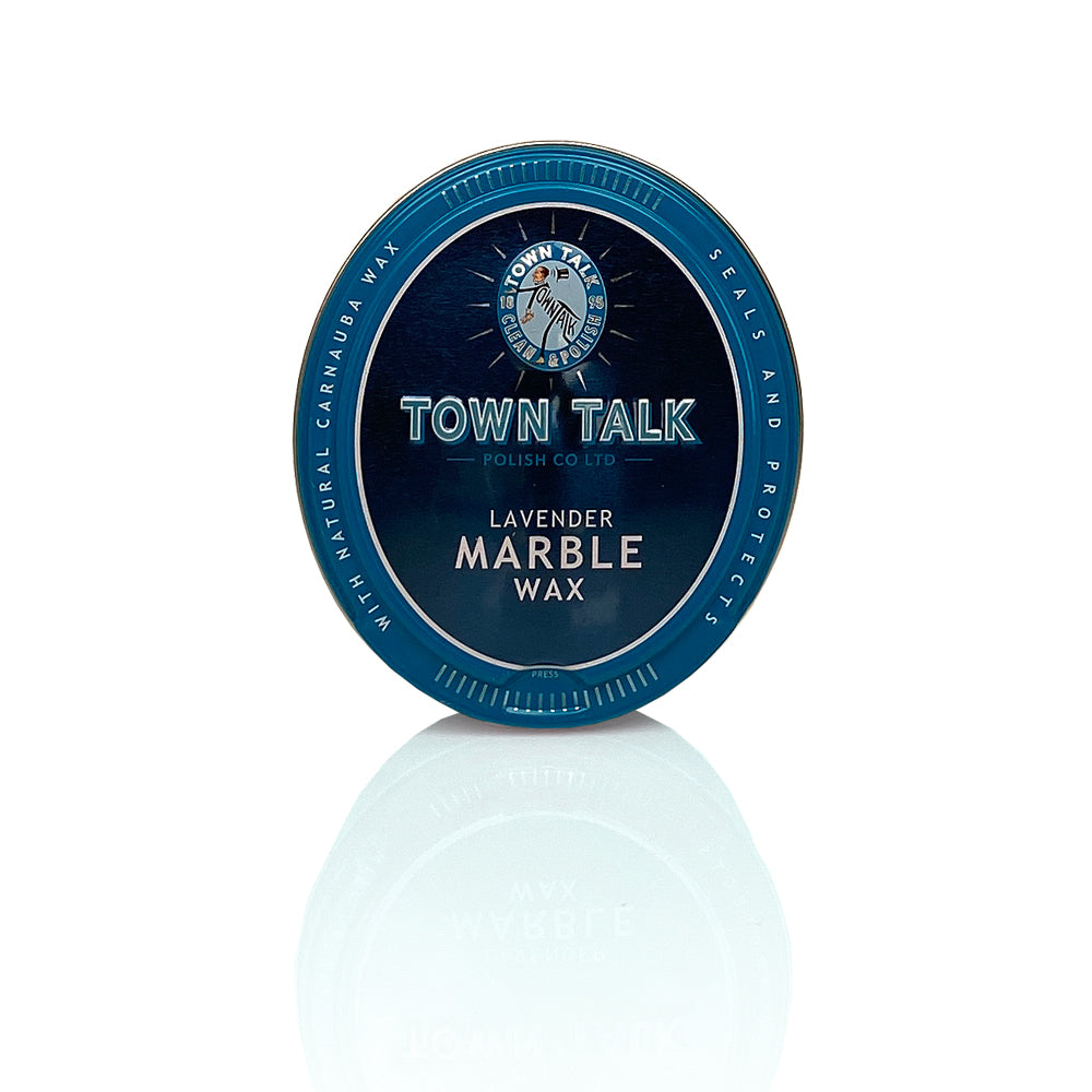 Town Talk Polish Lavender Marble Wax with Natural Carnauba Wax Closed Tin