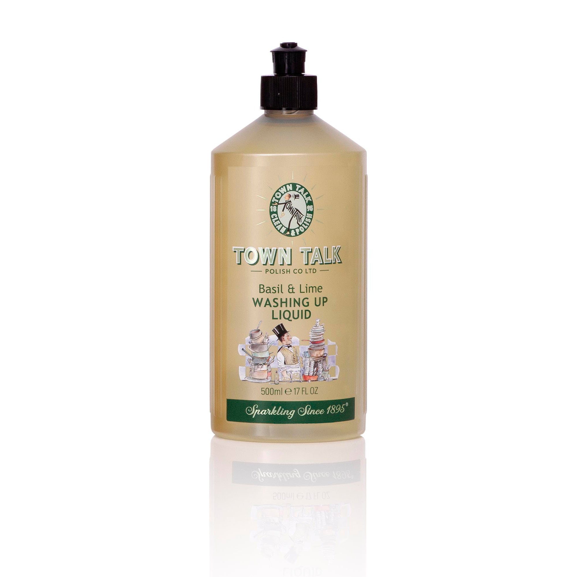 Town Talk Polish Basil and Lime Washing Up Liquid 500ml Bottle