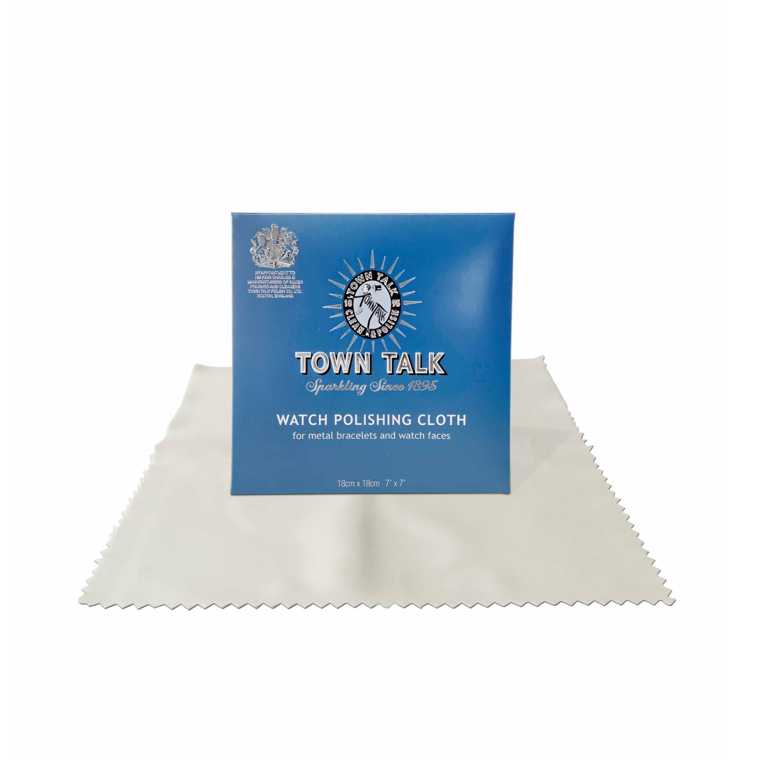Town Talk Polish Watch Polishing Cloth 18x18cm Packaging