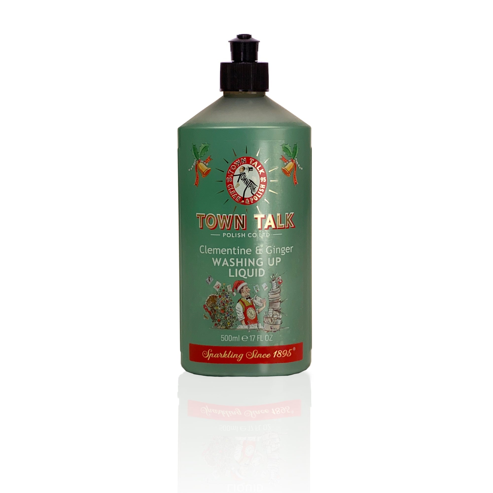 Town Talk Polish Clementine and Ginger Festive Washing Up Liquid 500ml Bottle